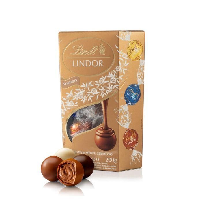 CHOCOLATE LINDT LINDOR CAIXA SORTIDOS 200G em Oferta na Shopee