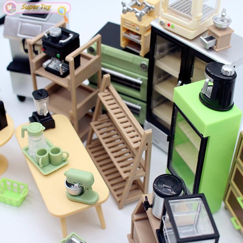 SUPERTOY 1 : 12 Casa De Bonecas Em Miniatura Grade Espaço Espremedor Suprimentos Cozinha Cena Modelo Decoração Boneca Ac em Oferta na Shopee