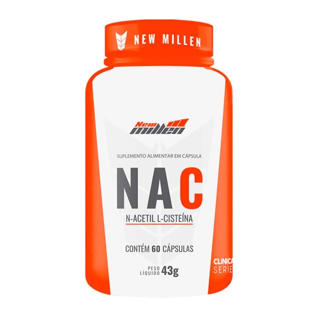NAC - 60 Cápsulas - New Millen em Oferta na Shopee