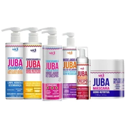 Kit Juba Completo Shampoo + Condicionador + Mascara + Geleia + Mousse + Encrespando Widi Care