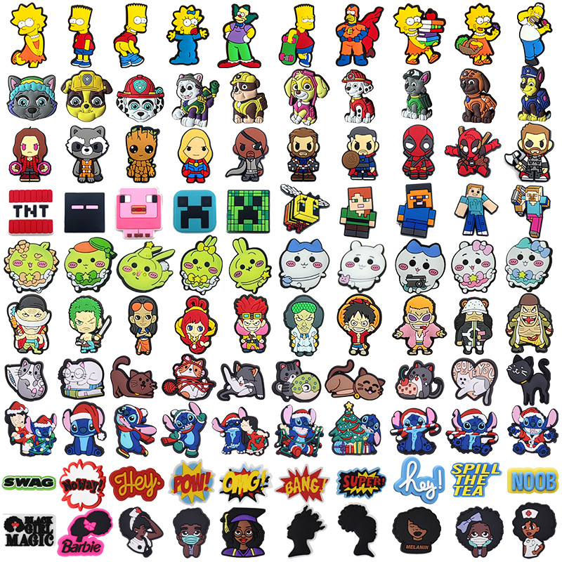Pinos De Decoração De Sapato Botão Escolar De Jogo De Desenho Animado