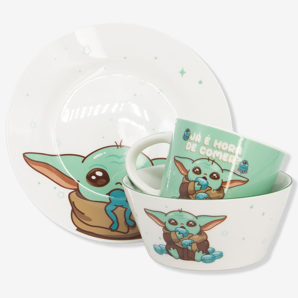 Kit Alimentação Baby Yoda – Star Wars em Oferta na Shopee