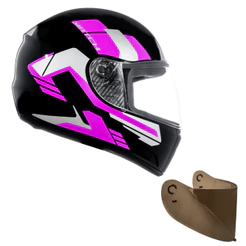 Capacete F-9 HG Match e Viseira Fumê F-9 Fly