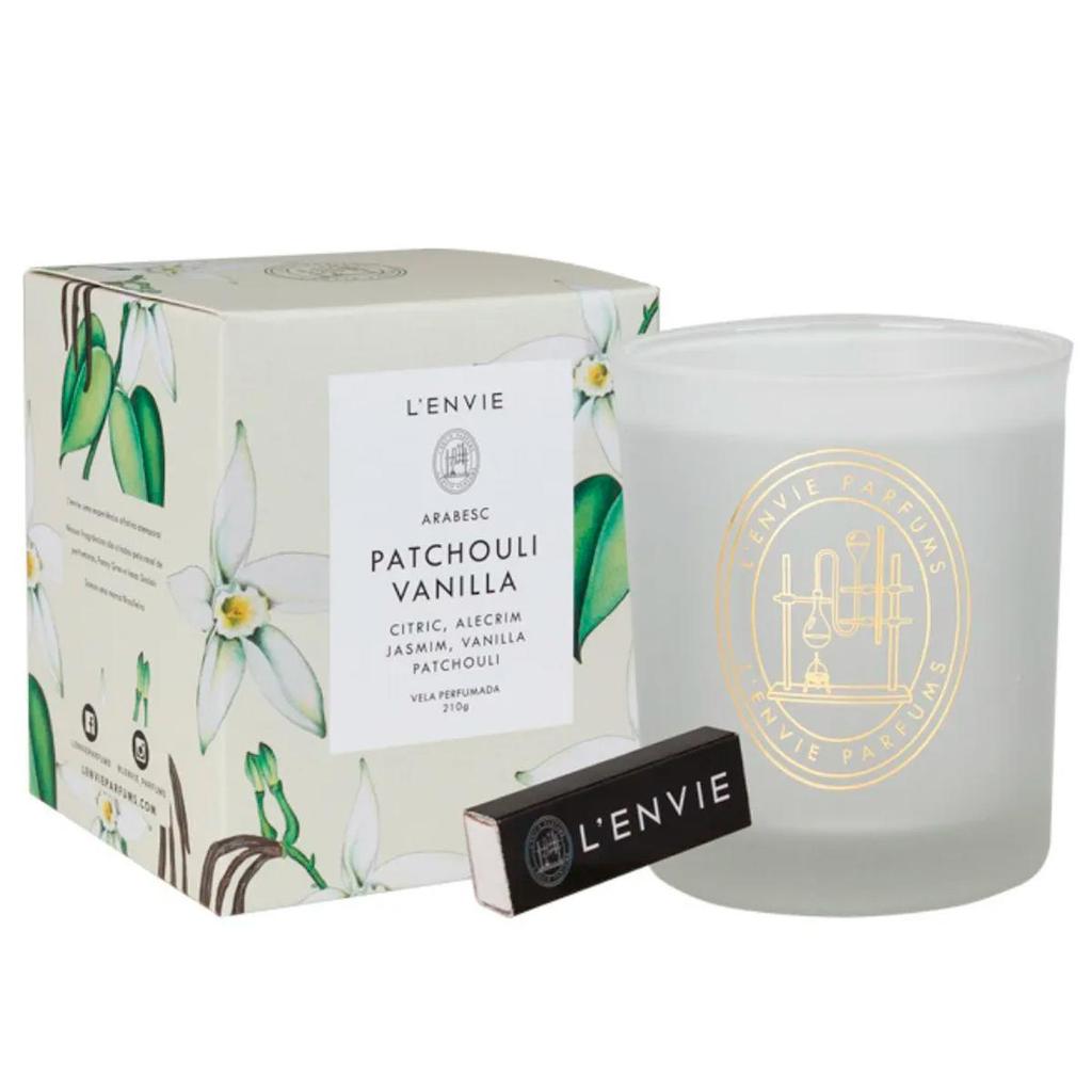Vela Perfumada Lenvie Patchouli Vanilla Arabesc Musk 210g