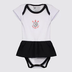Body Vestido Corinthians Branco