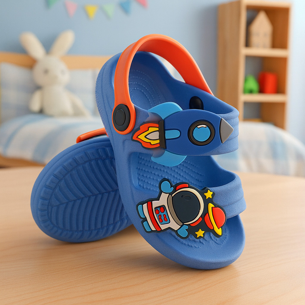 Sandália Papete Infantil Meninos Astronauta Masculinos Crianças Lev Confortável Antiderrapante em Oferta na Shopee