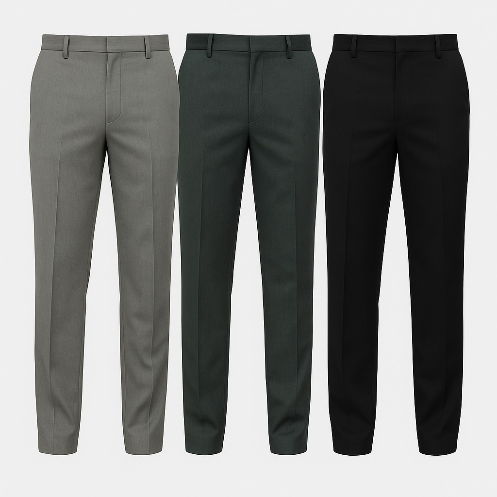 Kit 3 Calça Social Masculina Alfaiataria Microfibra — imagem 2 de 2