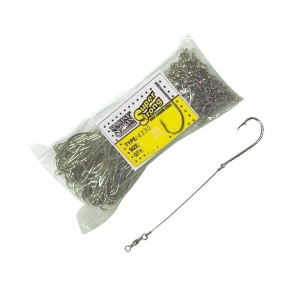 Anzol Encastoado Pesca 8/0 Marine Sports 4330 - 100un