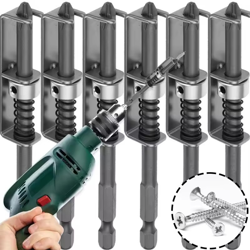 Suporte De Parafuso Com Mola De 1/2 Unidades-Posicionador De Unhas De Perfuração Anti-shift-Ferramenta De Hardware Domés