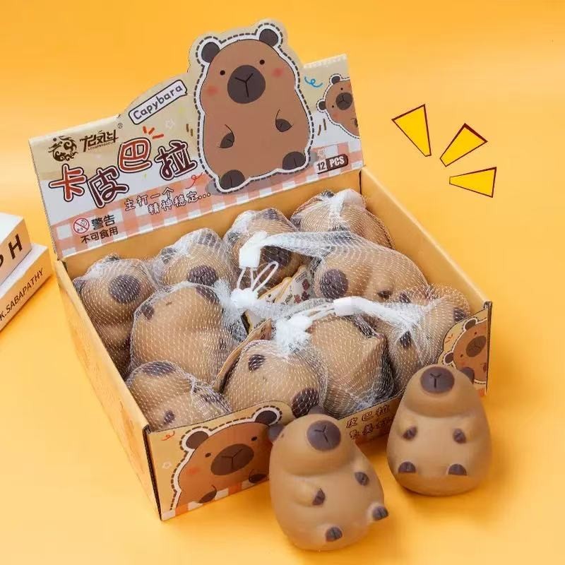 Brinquedo Capivara Anti-Stress EVA – Slow Rebound, Alívio de Ansiedade e Decoração Divertida em Oferta na Shopee