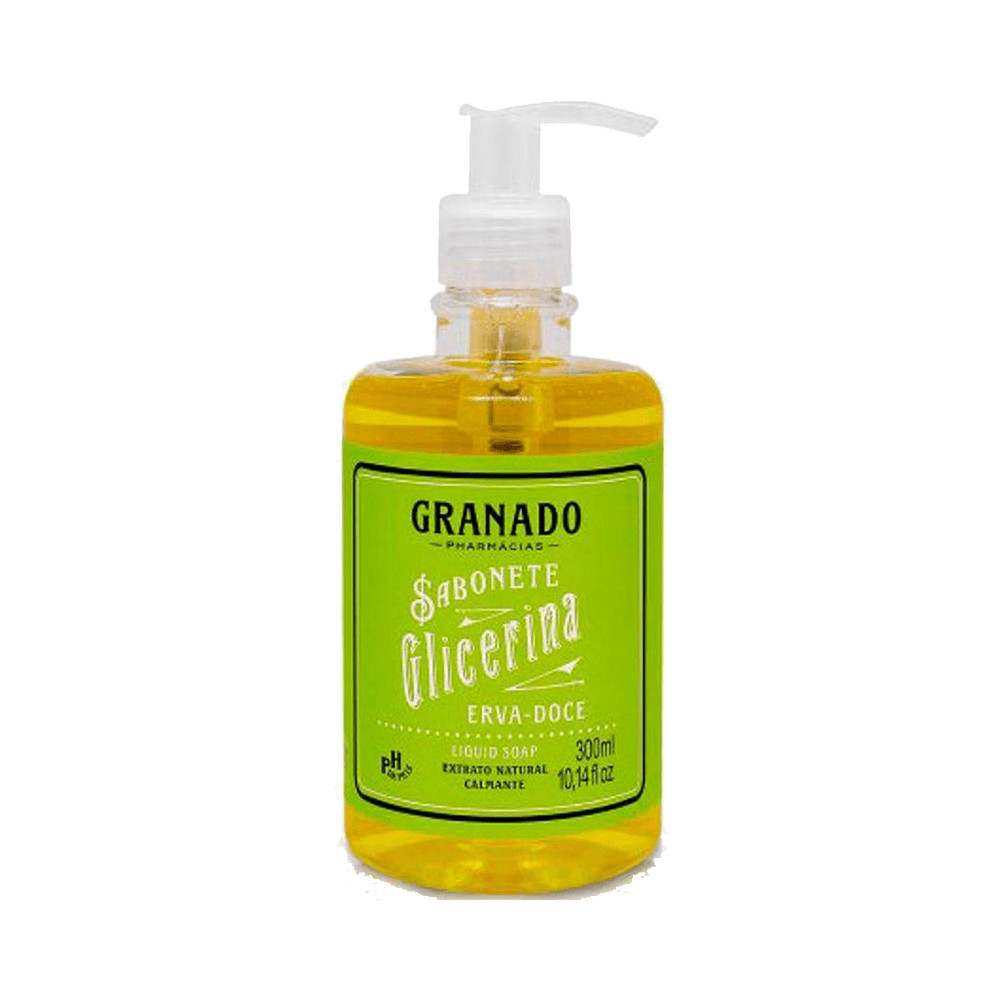Sabonete Líquido Glicerina Granado Erva Doce 300ml