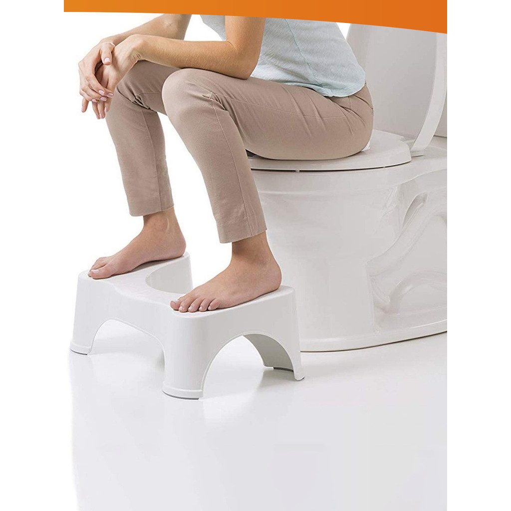 Banquinho Auxiliar Suporte Cócoras Apoio De Pé Vaso Sanitário
