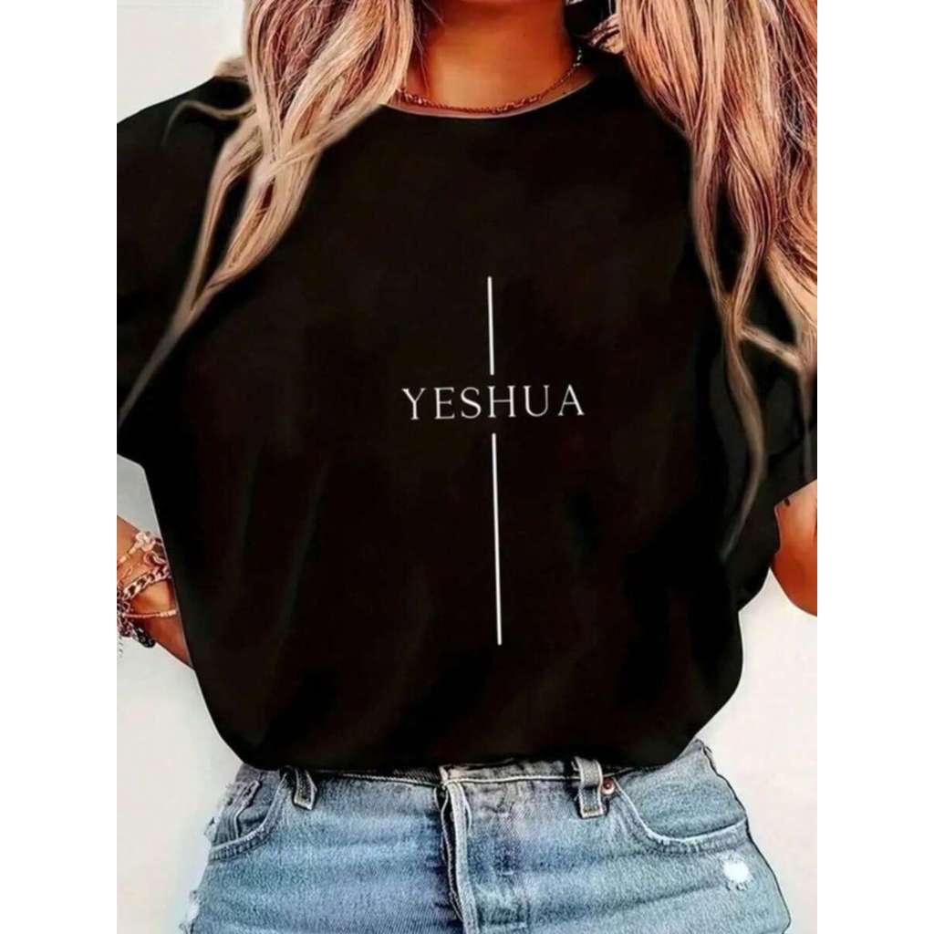 Camiseta Masculina Estampada Yeshua Camisa Feminina 100% Algodão Premium Reforçado