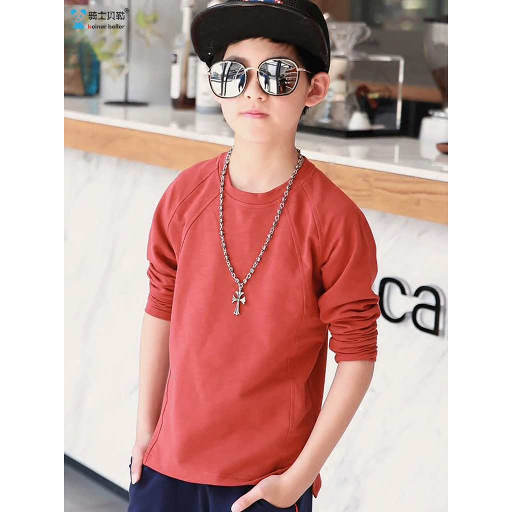Crianças crianças roupas meninos camiseta de manga comprida primavera outono novo estilo crianças Casual solto camiseta 