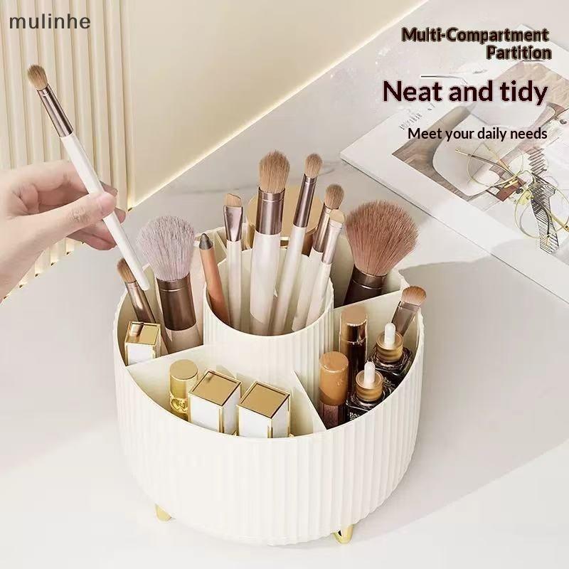 360 ° Organizador Cosmético Giratório De 5 Slots Para Pincéis De Maquiagem , Esmalte E Vaidade