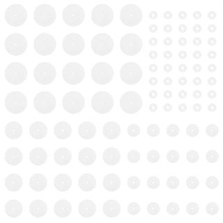 100 Peças de Discos de Silicone para Piercing, Discos Anti-Puxão para Piercing, Protetores Transparentes para Brincos, D