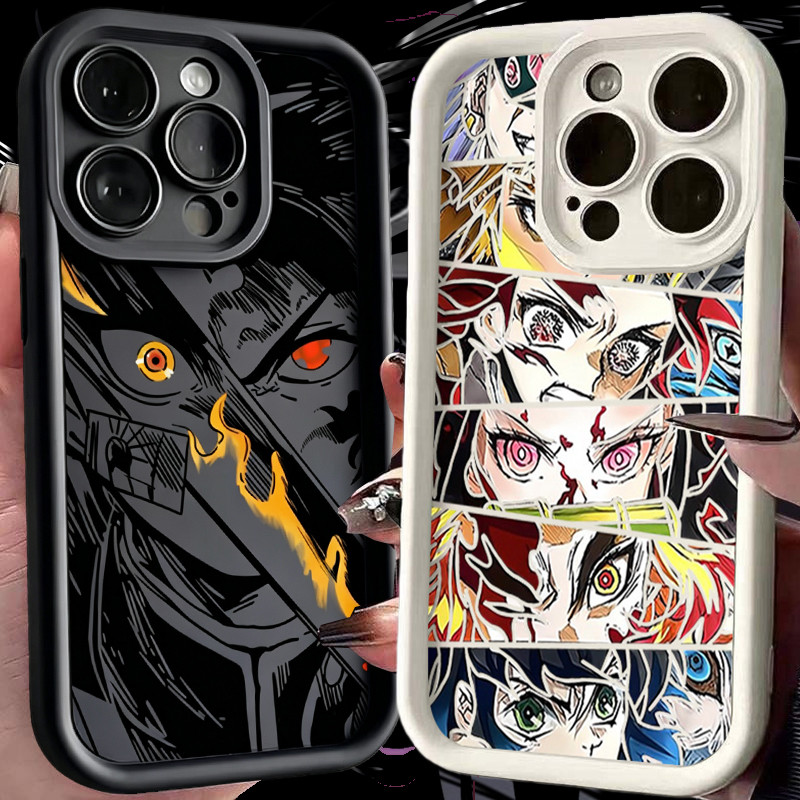 Anime Demon Slayer Kyojuro Rengoku Flame Shell Para Samsung Galaxy A56 A17 A15 A16 A36 A26 A55 A54 A35 A36 A53 A34 A23 5