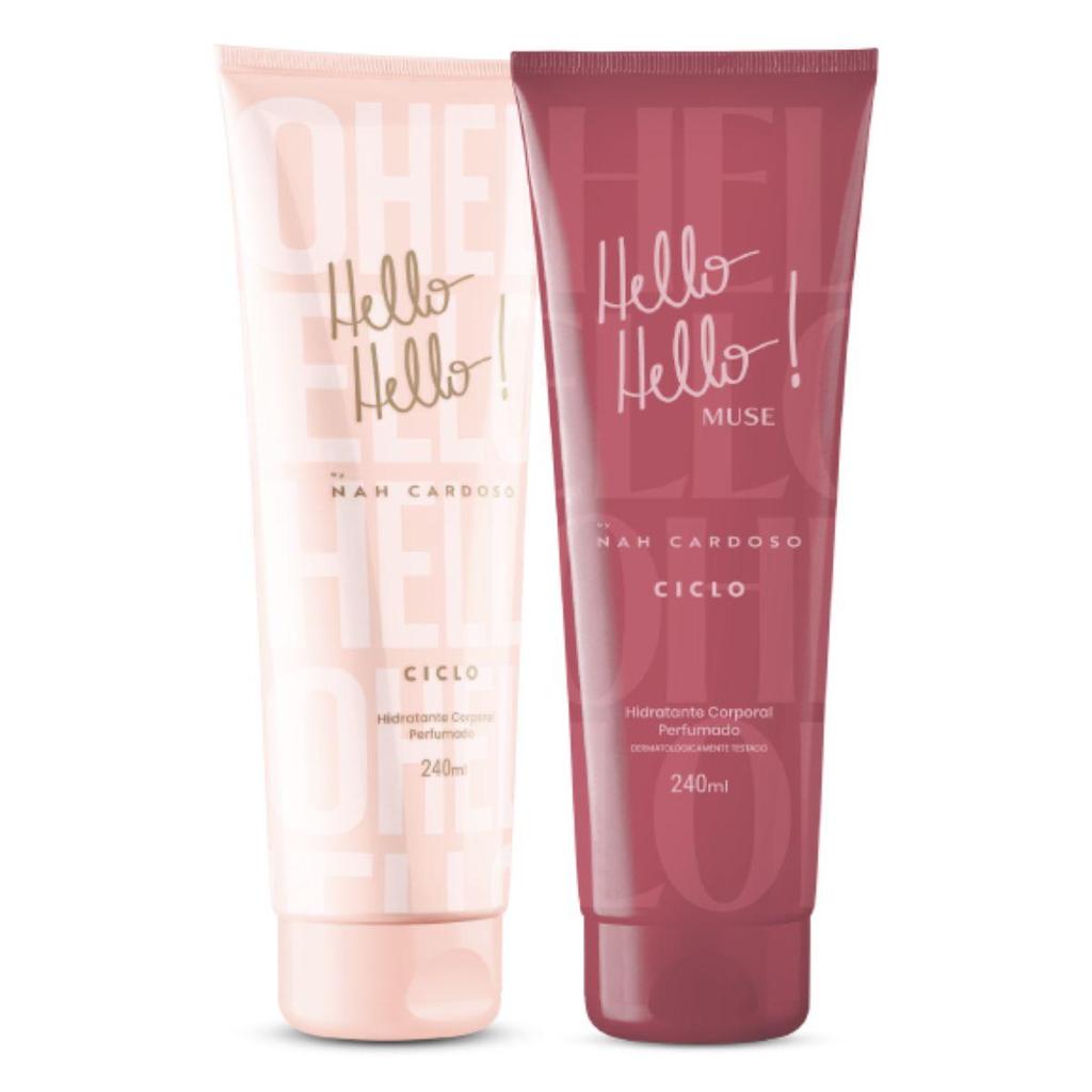 Combo Loção Hidratante Hello Hello + Muse 240ml Creme Ciclo