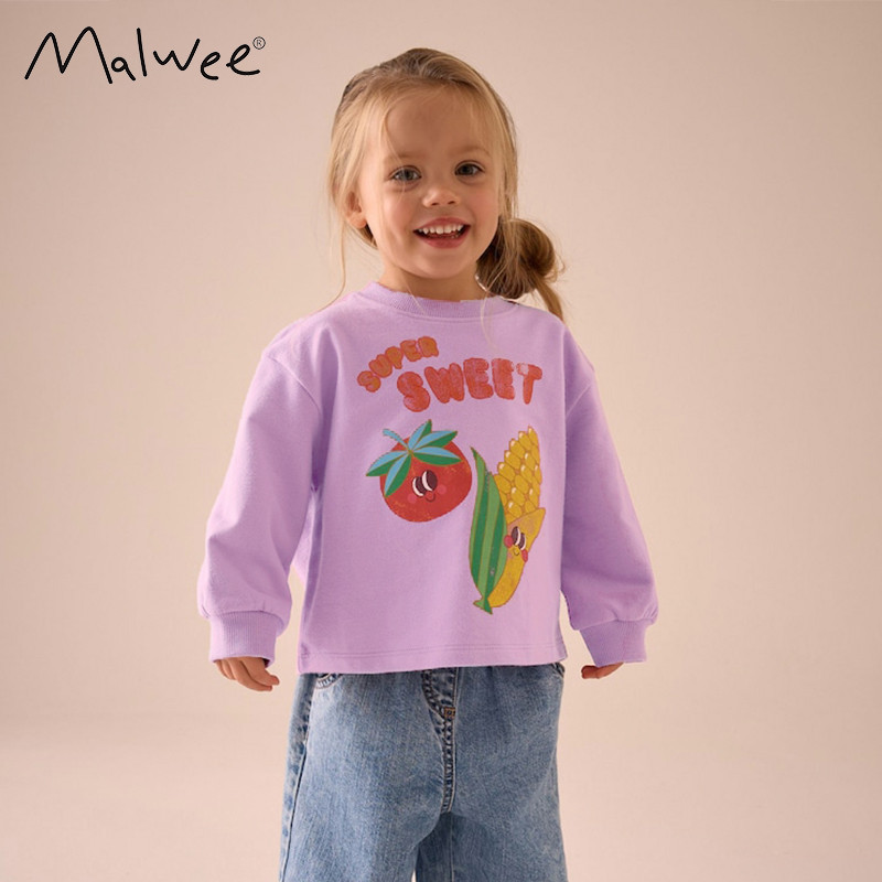 Camiseta de manga comprida para meninas primavera outono novo estilo de boa aparência estilo ocidental meninas camisa de