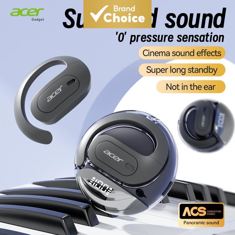 Acer OHR538 Fones De Ouvido De Alta Orelha Gancho Estéreo Baixo TWS Bateria De Longa Duração Música Uso Diário Viagem Co