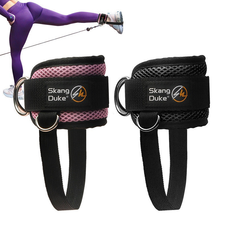 Novas Correias de Tornozelo para Máquinas de Cabo, Anéis D Duplos, Suportes de Tornozelo para Exercícios de Ginásio, Reb