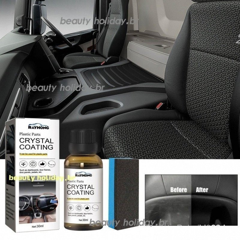 Revestimento de cristal para peças plásticas de automóveis, agente de reparo para acabamentos plásticos de automóveis, f