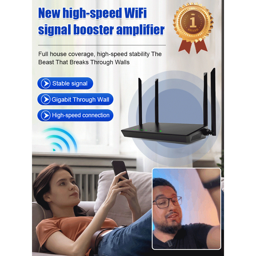 [Alta Velocidade WiFi] Casa Roteador Gigabit Universal Amplificador Sinal Reforçado/Roteador Reforçado