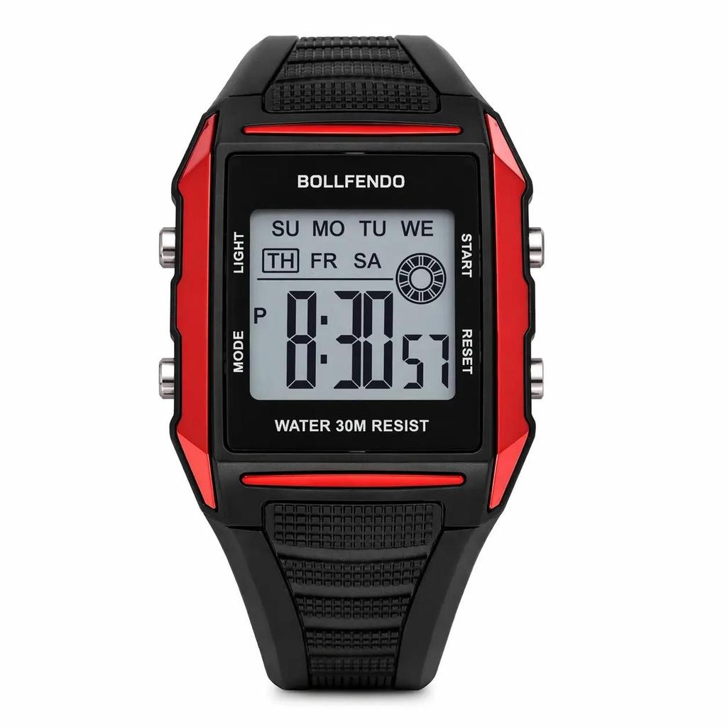 Relógio Digital Unissex Esportivo LED Resistente à Água 30M — imagem 2 de 2