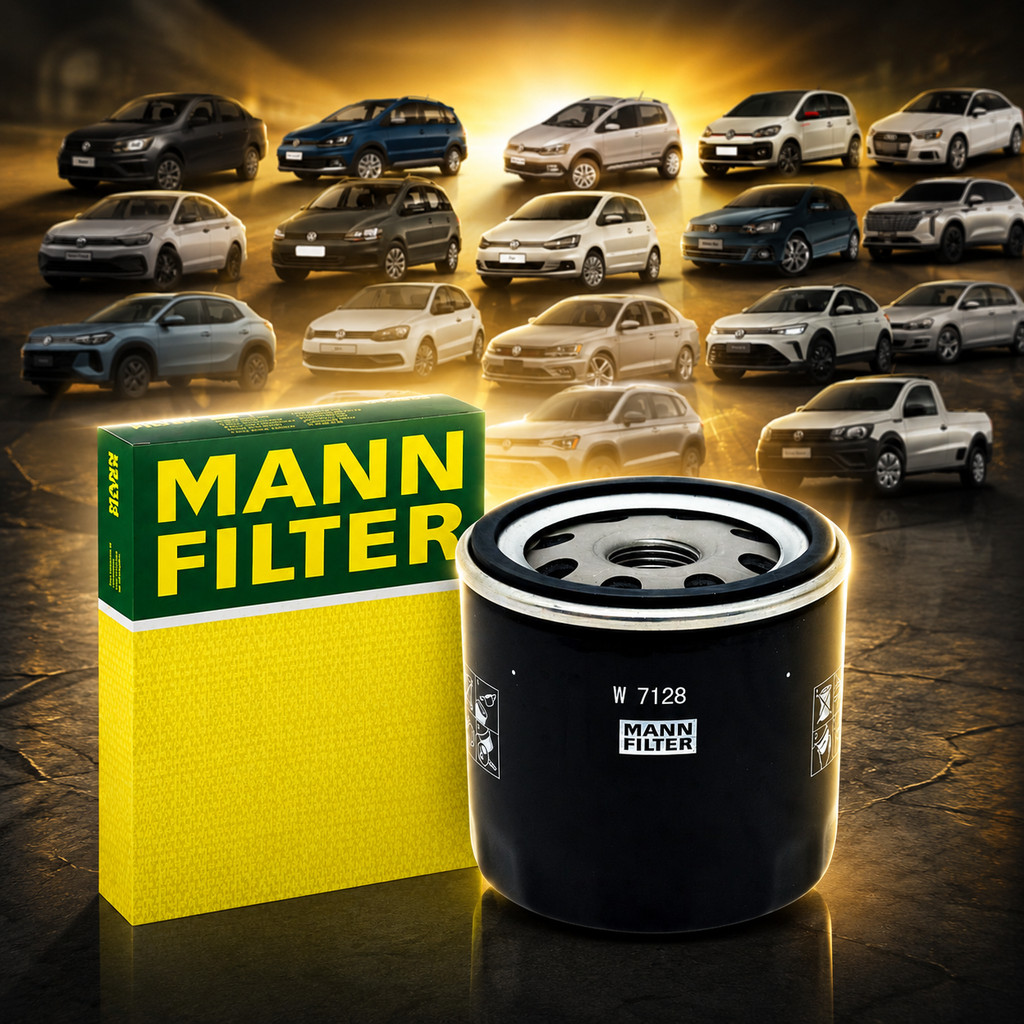 Filtro Óleo Volkswagen Up Nivus Gol Fox Golf Saveiro Audi A3 Q3 Mann (W7128)