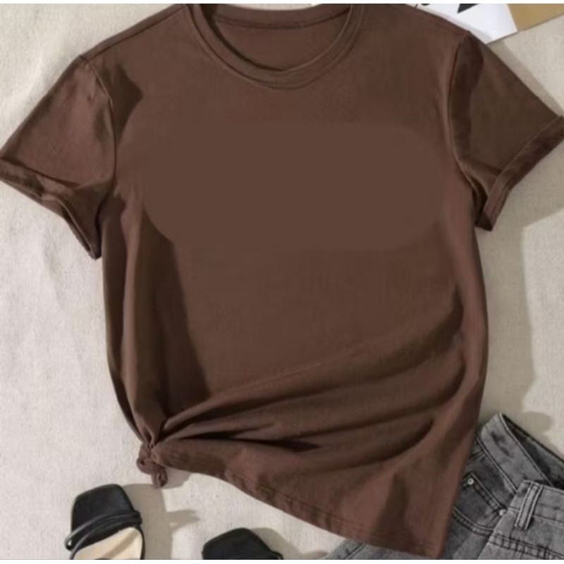 Blusinha Feminina Camiseta Lisa Premium T-Shirt Algodao Penteado Blusa Basica Academia Caminhada Trabalho Dia A Dia Verã