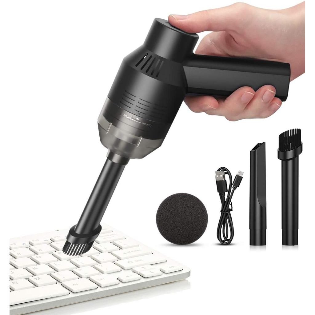 [Atualização] Mini Aspirador Sem Fio Recarregável para Limpeza de Pó, Cabelo, Migalhas, Resíduos de Borracha, Laptop, Ca