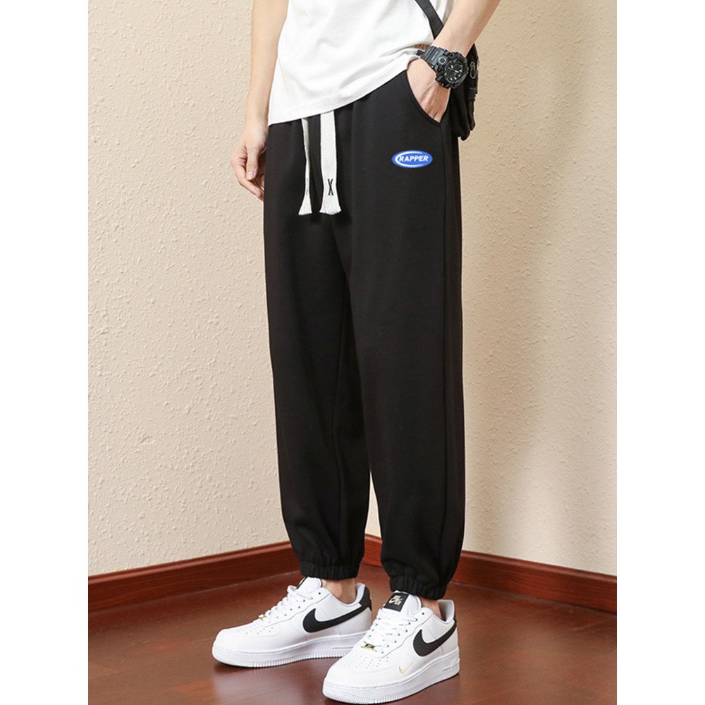 2025 primavera outono novo estilo calças casuais masculinas adolescente moda All-Match Leggings calças esportivas calças