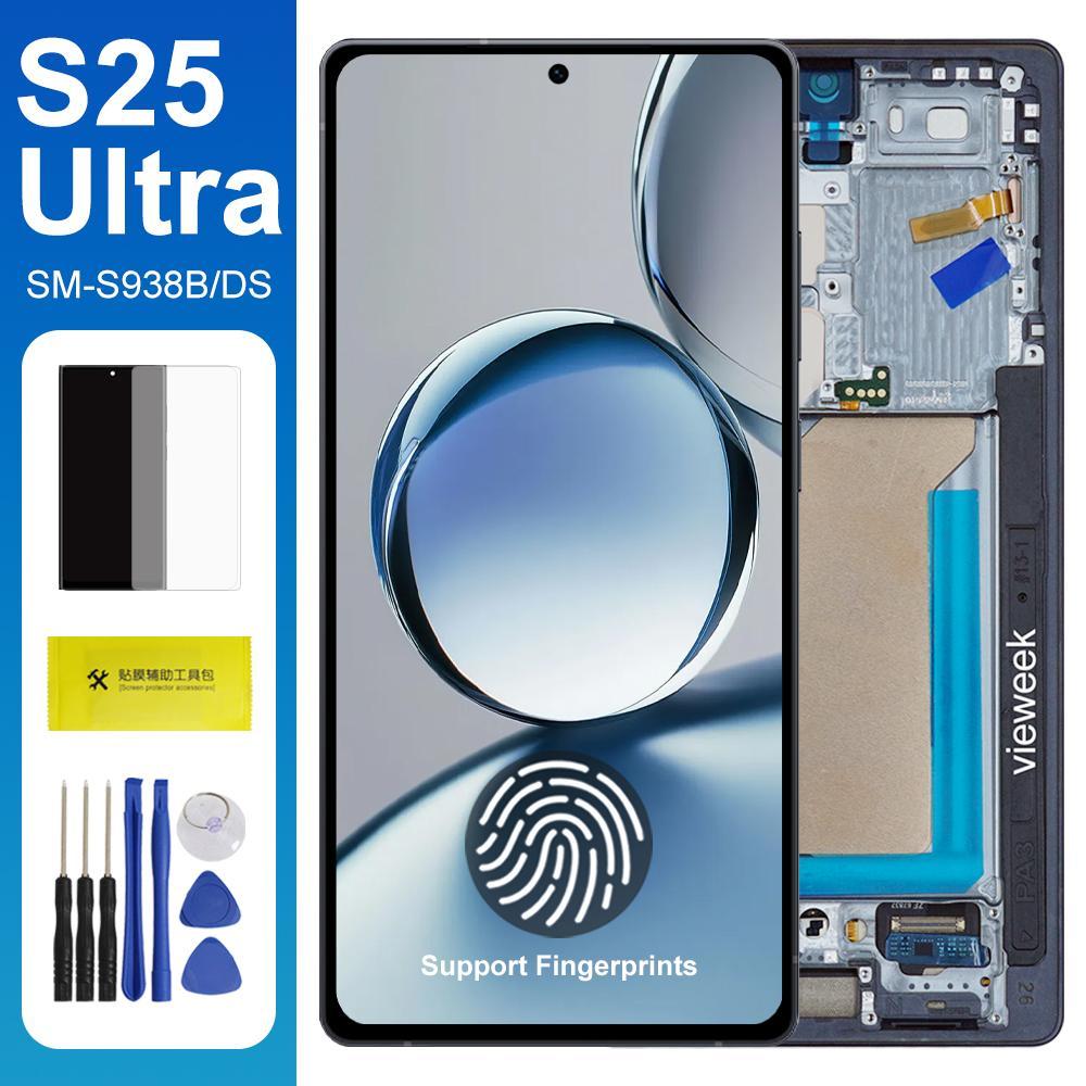 Tela Ultra AMOLED S25 De 6.67 " Com Conjunto De Moldura Para Samsung Galaxy S25