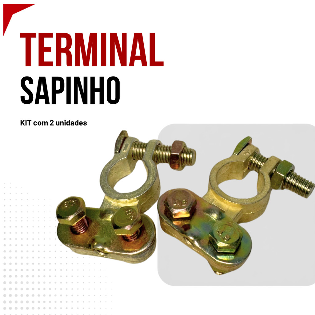 Kit 2 Terminal Bateria Sapinho Para Cabos De 10mm A 50mm Dni7570 — imagem 2 de 2