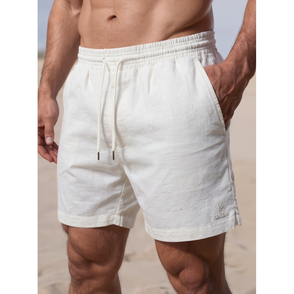 Kit 3 Bermudas Masculinas Linho Elastano Praiana Confortável Verão — Mundo elegante shopp
