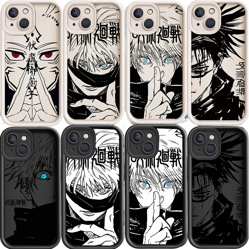 Jujutsu Kaisen Caso Para Samsung A57 A17 A07 A56 A55 A37 A27 A54 A16 A06 5G Gojo Satoru Fushiguro Megumi Capa
