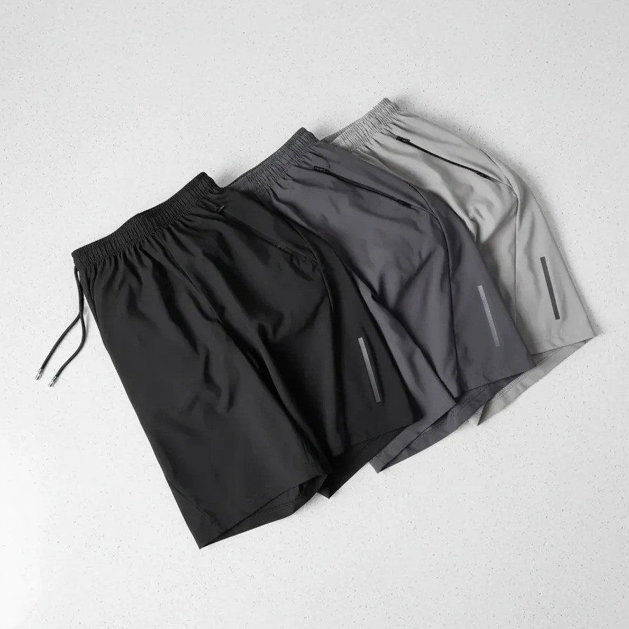 Kit 3 Bermuda Dry Fit Treino De Elastano Com Bolsos