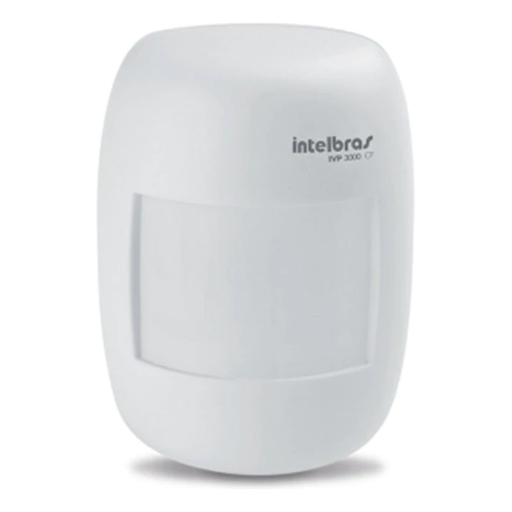 Sensor de Presença Infravermelho IVP 3000 CF Intelbras Com Fio Passivo Alcance de 12mts