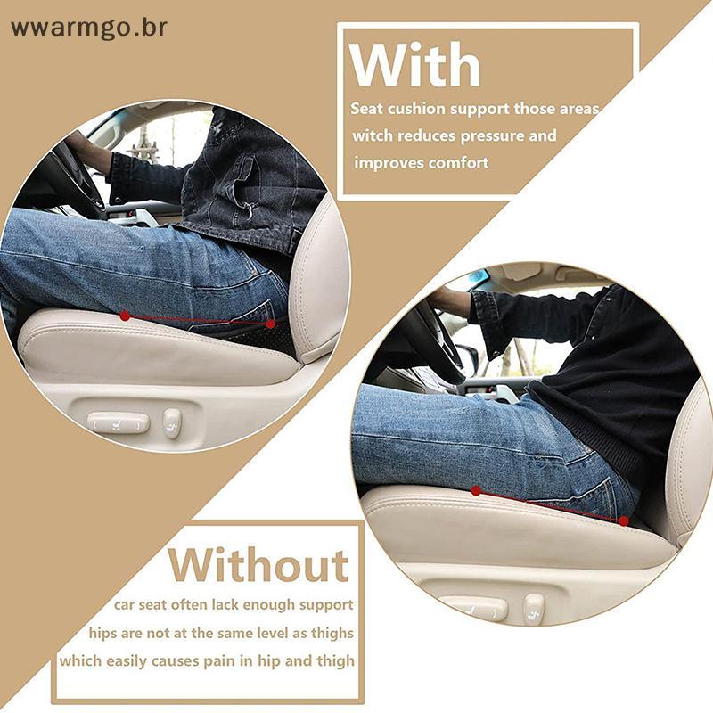 Almofada De Assento De Carro 2 Em 1 WWARM E Travesseiro Lombar Com Memória Suporte Universal Respirável Confortável