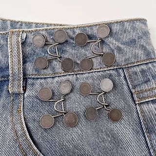 Clipe Mágico Para Redução De Cintura Botão Oculto Ajustável Calças E Jeans Prendedor De 2 Pacotes Presente Prático