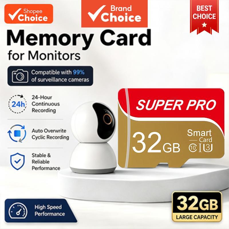Cartão de memória Micro SD/TF de alta velocidade Classe 10, 128 GB/64 GB/32 GB, compatível com celulares, computadores,