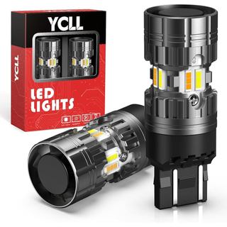 Lâmpadas LED YCLL 7443 para Chevy Silverado 2500/3500 2020-2024, T3 7440 Luz de Sinalização Frontal com Resistor Integra