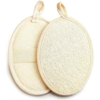 Esponja Natural de Lufa para Esfoliação do Corpo e do Rosto, Ferramenta de Banho Ecológica para Homens e Mulheres, para 