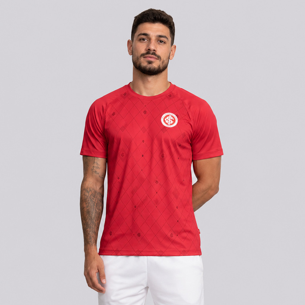 Camisa Internacional Esportiva Dry Fit Vermelha