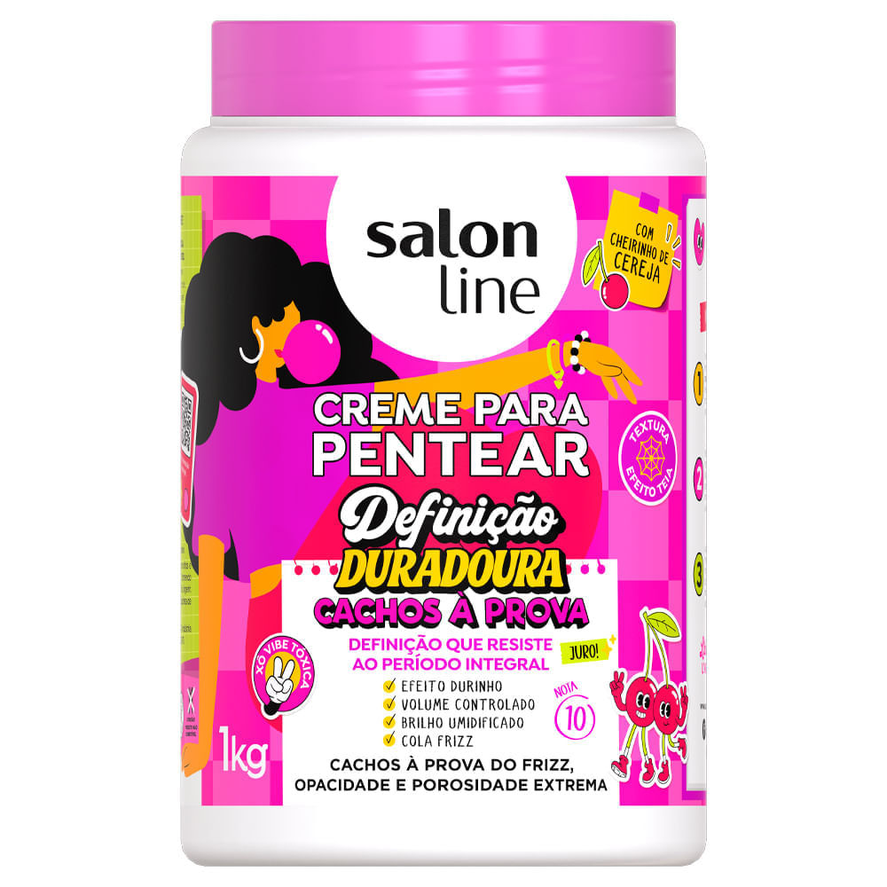 Creme Para Pentear Salon Line Definição Duradoura 1kg