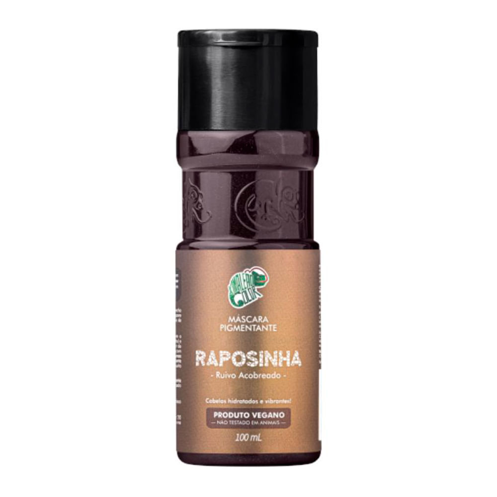 Máscara Pigmentante Kamaleão Raposinha Ruiva Acobreado Vegano 100ml