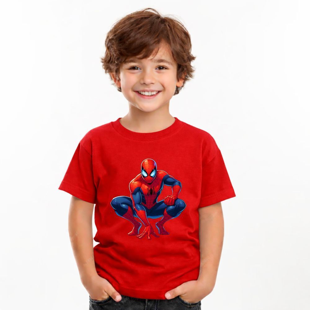 Camiseta Infantil Personagens Homem-Aranha Heroi SpiderMan  Estampada Marvel Criança Menino Geek Algodão ENVIO IMEDIATO