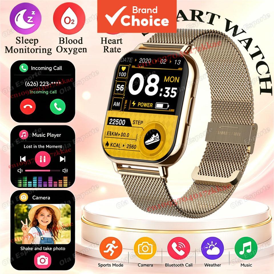 2026 Atualizado Relógio Inteligente Pressão Monitoramento Do Sono Bluetooth Chamada Assistente De Voz Esporte Smartwatch