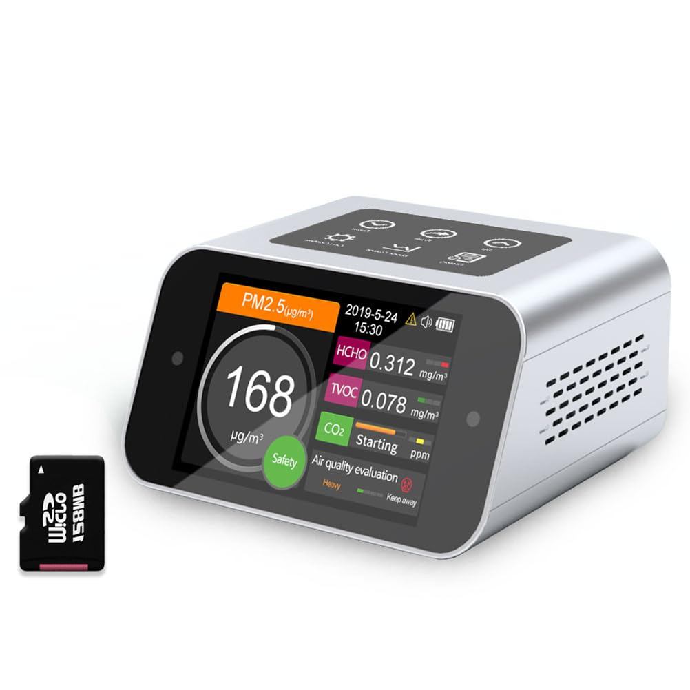 Monitor De Qualidade Do Ar Interno AQI Medidor De Poeira Testador De Poluição Contador De Partículas (PM + TVOC + HCHO +