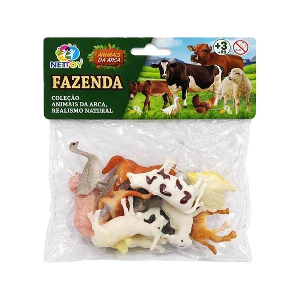 Conjunto Educativo Nettoy Animais da Fazenda 12 Peças · foto 2